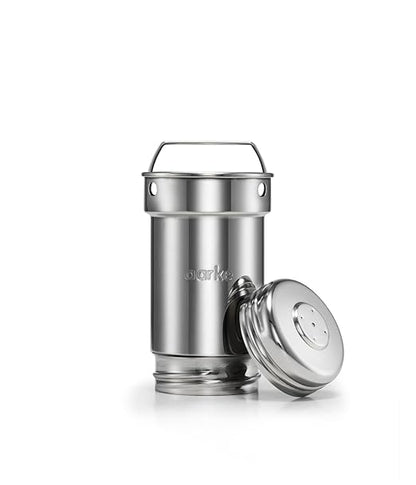 aarke Purifier Glass Water Pitcher, Refillable Stainless Steel Filter, 8-Weeks Performance, BPA-Free, Dishwasher Safe, Pure & Enriched Refill Granules, 1.18L (5 Cups) Capacity