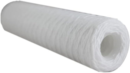 20 Micron 10 Inch x 2.5 Inch | 6-Pack String-Wound Polypropylene Whole House Sediment Cartridge | Compatible with OmniFilter RS3-DS, Hydronix SWC-25-1020 | Made in the USA, US Water Filters