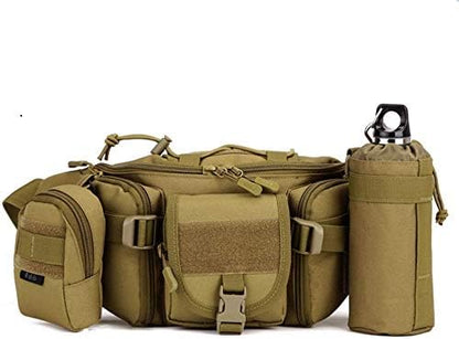 Adjustable Tactical Water Bottle Pouch CREATOR Foldable MOLLE Water Bottle Holder Attachment Carrier for Backpack/Waist bag/Belt