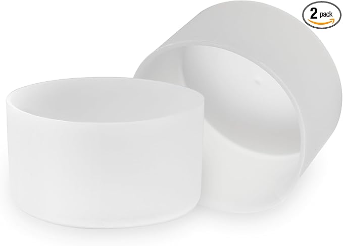 2 Pcs 3 Inch / 75mm Clear Water Bottle Boot, Silicone Tumbler Sleeve Water Bottle Bumper, Tumbler Accessories Water Bottle Bottom Protector for 20oz 30oz 40oz Tumbler Water Bottle