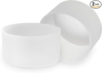 2 Pcs 3 Inch / 75mm Clear Water Bottle Boot, Silicone Tumbler Sleeve Water Bottle Bumper, Tumbler Accessories Water Bottle Bottom Protector for 20oz 30oz 40oz Tumbler Water Bottle