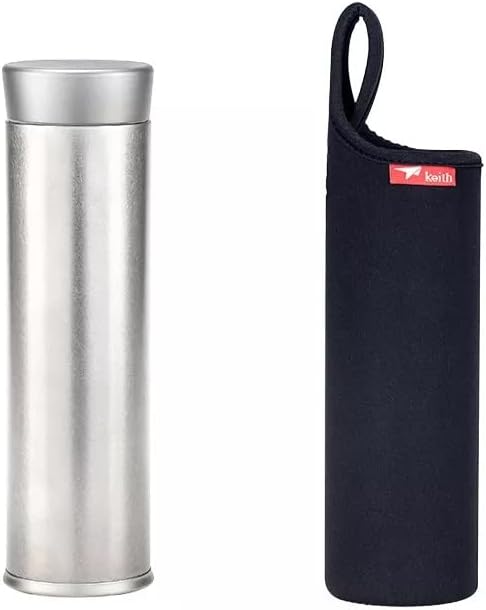 Keith Titanium Ti3101 Plastic-Free Vacuum Bottle – 18.6 fl oz ●●●●●●● Keith's 18th Anniversary: Exclusive Price!