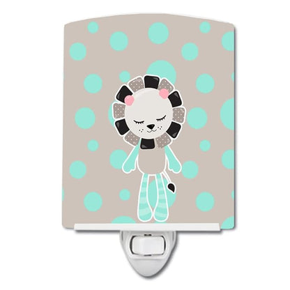 Caroline's Treasures BB8720CNL Lion Doll Ceramic Night Light Compact, UL-Certified, Ideal for Bedroom, Bathroom, Nursery, Hallway, Kitchen, 6x4x3, Multicolor