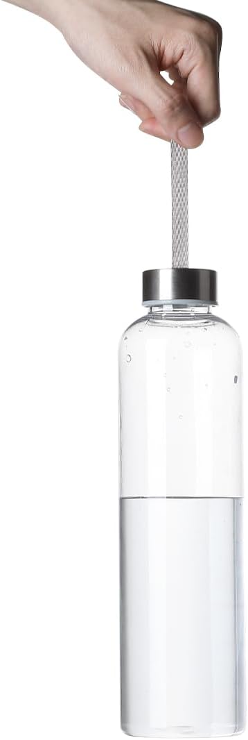 27 Oz Water Bottle Clear Plastic bottles Reusable Leak-Proof Seal Bottle with Stainless Steel Lids and Cleaning Brush for Fitness,Sports,Travel (6)