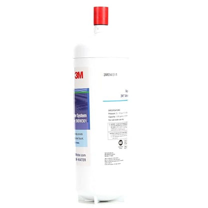 3M Water Filtration System Under Sink Dedicated Faucet Replacement Water Filter Cartridge DW311-01