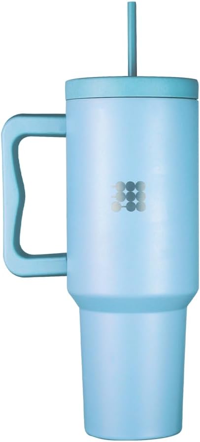Cubitt Insulated Stainless Steel 40 oz Tumbler with Handle and Straw Lid, Cupholder friendly