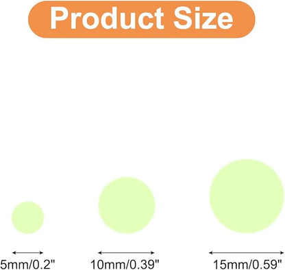 uxcell Glow in The Dark Dot Stickers, Glow Dot Wall Decals, Glowing Dot Decal Decoration for Ceiling and Wall, 522 Dots in 3 Sizes