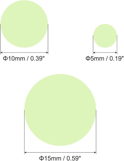 MECCANIXITY Glow in The Dark Spot Decals Decor Green Wall Stickers for Ceiling Bedroom Bedding Room 4 Set