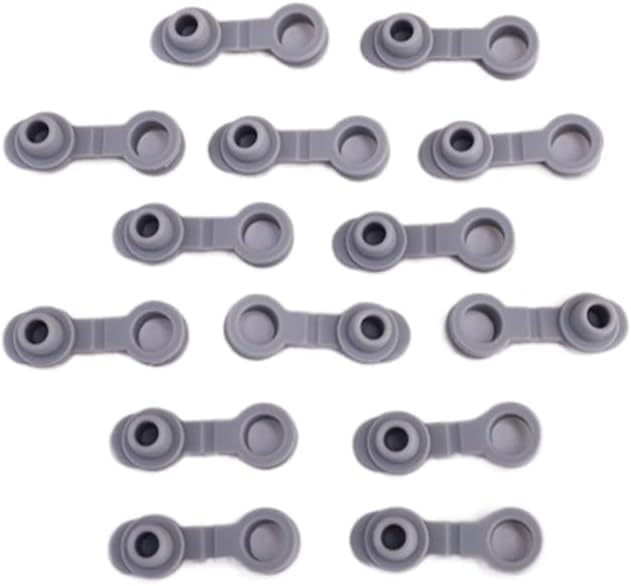 20Pcs Grey Universal Silicone Sealing Bottle Straw Hole Grommets Stopper Lids Straw Plug Replacement Tumber 20/30Oz Thermos Cup, Wine Stoppers and Pourers