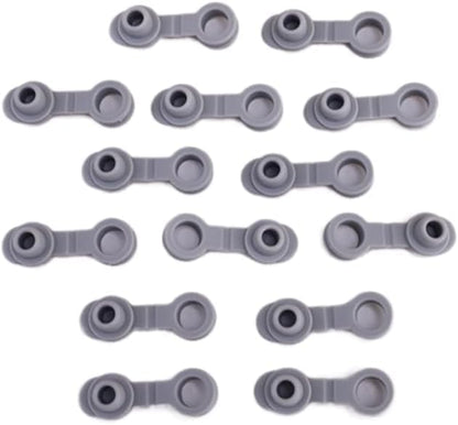 20Pcs Grey Universal Silicone Sealing Bottle Straw Hole Grommets Stopper Lids Straw Plug Replacement Tumber 20/30Oz Thermos Cup, Wine Stoppers and Pourers