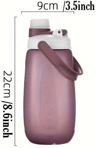 Sports Water Bottle, Plastic Water Bottle,BPA-Free,Leak-Proof, Reusable Water Bottle for School, Outdoor,Gym, Running, Hiking (Purple (33.5 OZ))