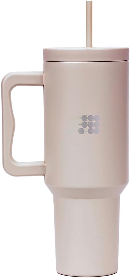 Cubitt Insulated Stainless Steel 40 oz Tumbler with Handle and Straw Lid, Cupholder friendly