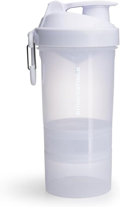 Smartshake Original 2GO, 20 oz Shaker Cup, White (Packaging May Vary)