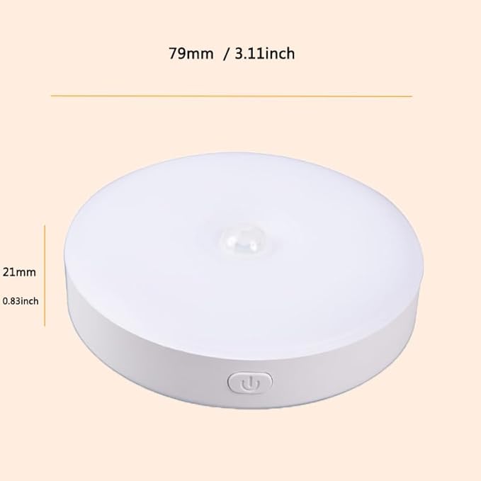 Magnetic Night Light, New Upgraded Frosted, Human Body Sensor Light, Three-Colour Infinitely Dimmable Ideal for Bedroom, Bathroom, Nurserie, Corridor, Kitchen, Wardrobe-2 Pack