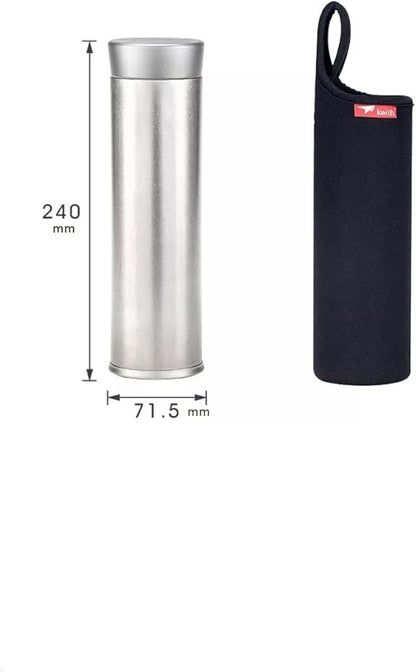 Keith Titanium Ti3101 Plastic-Free Vacuum Bottle – 18.6 fl oz ●●●●●●● Keith's 18th Anniversary: Exclusive Price!