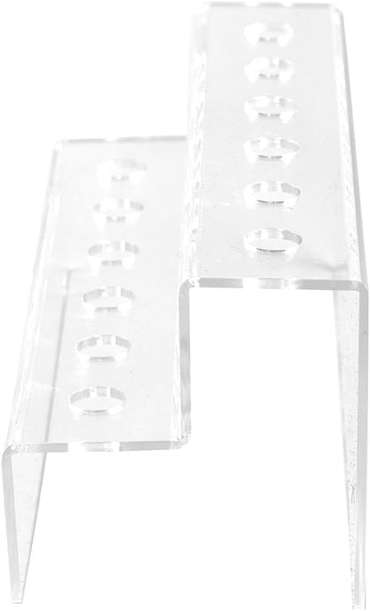 Acrylic Wine Stoppers Display Holder 12 Slot Clear Wine Bottle Stopper Stand Accessories Pourers Rack for Bar Cart