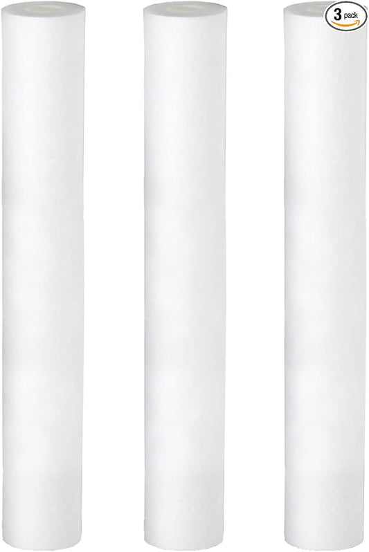Aquasana EQ-303-20 20 inch 3-Pack Water Filter, White
