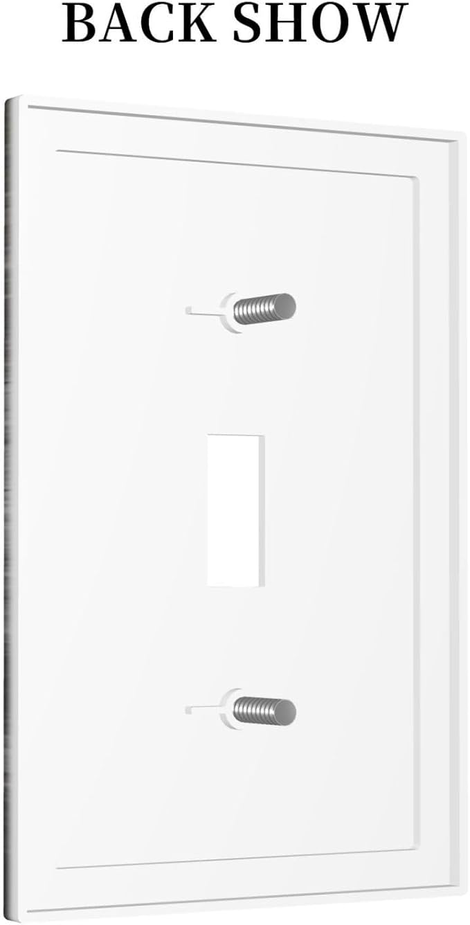 Rustic Deer Forest Vintage Wood Board 1 Gang Boho Light Switch Covers Decorative Country Unique Single Toggle Wall Plate Switchcover Electrical Switchplate for Farmhouse Cabin Decor