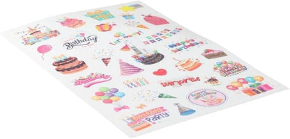 50/60 Pcs Cute Cake Candy Stickers, Cake Food Stickers, Birthday Dessert Stickers, Birthday Cake Stickers, Teacher Reward Stickers, Household Refrigerator Decoration(A 50 pcs)