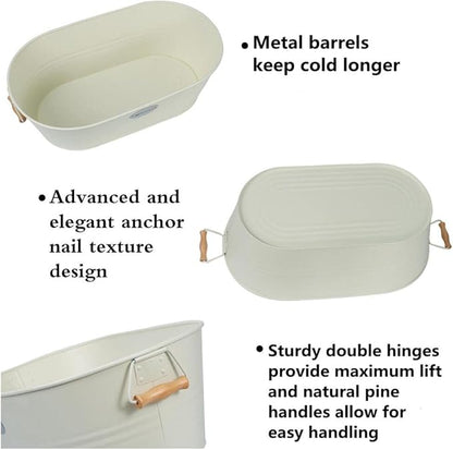 Large Ice Buckets, Banquet Ice Buckets, Cocktail Bar Ice Buckets, Home And Kitchen Beverage Beer Ice Buckets (white2)