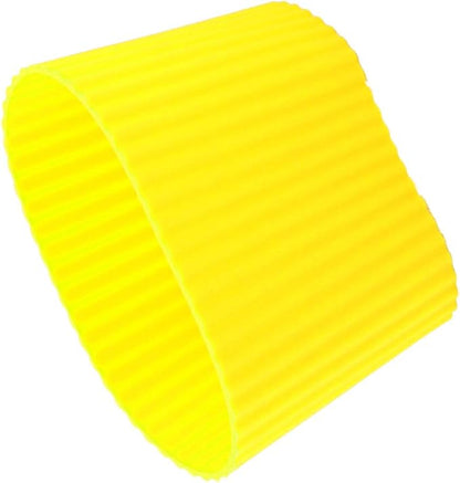 uxcell Silicone Nonslip Glass Bottle Mug Cup Sleeve Protector Cover Yellow