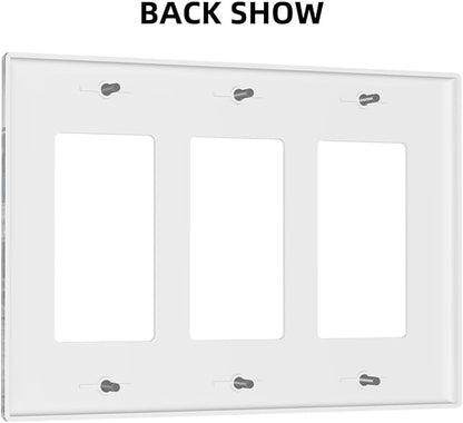 Vintage Country Old Blue Truck 3 Gang Rocker Light Switch Plate Rustic Automobile Triple Decora Outlet Wall Plate Cover Faceplate Decorative Switchcovers GFCI for Bathroom Bedroom Livingroom Decor