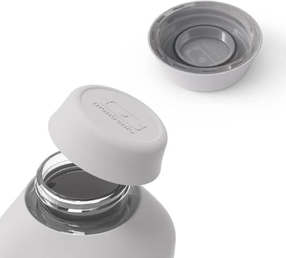 monbento - Water Bottle MB Positive M Coton 17 Oz - Leakproof Water Bottle Perfect for Work, Travel, Sport, or to Slip into a Handbag - BPA Free - Food Grade Safe - Grey