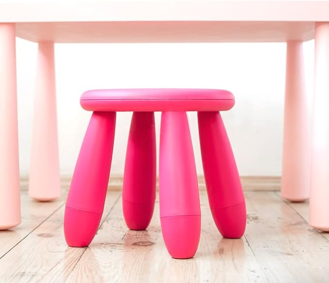 Kids Step Stool, Kindergarten Study Stools, Lightweight Footstools are Sturdy and Durable, Very Suitable for Use in The Kitchen, Bathroom and Bedroom (Red Wine)