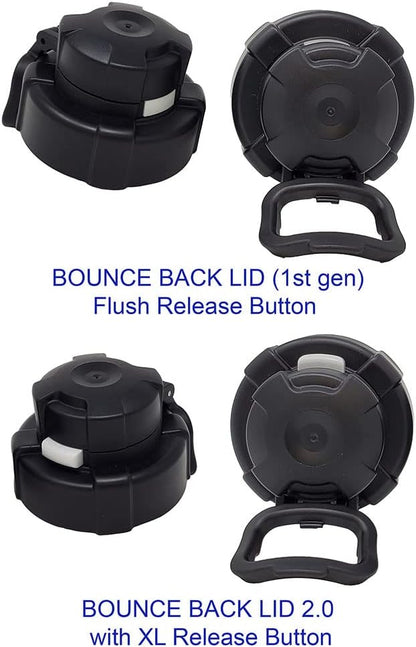 Speedfil Speedflask 21 oz. Vacuum Insulated Stainless Steel Cycling Sports Water Bottle with NEW Bounce Back Lid 2.0 (Black)