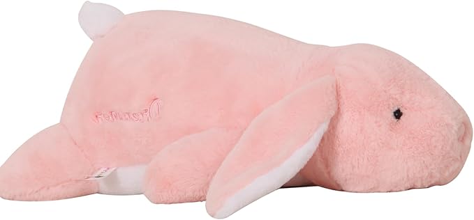 24 inch Cute Giant Weighted Bunny Plush Soft Body Pillow, Large Rabbit Weighted Stuffed Animals Toys plushies, Gift for Kids Girls and Boy, Birthday