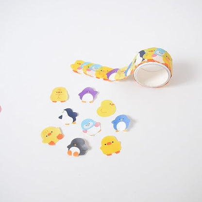 Animals Cute Fun Washi Sticker Tape Decorative Stationery Sticker Roll | Set of 6