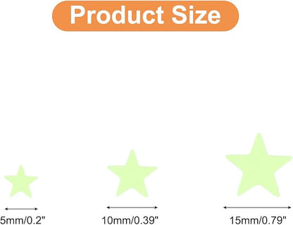 uxcell 420Pcs Glow Stars, Glow in The Dark Ceiling Stickers, Adhesive Stars Wall Decals Glowing Decal Decoration for Ceiling and Wall