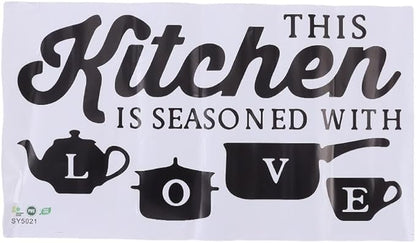 Kitchen Wall Decoration Wall Sticker, Wall Decoration Art Room Decoration Hanging Wall Decoration Kitchen Pots and Pans Black Wall Decoration Wall Sticker