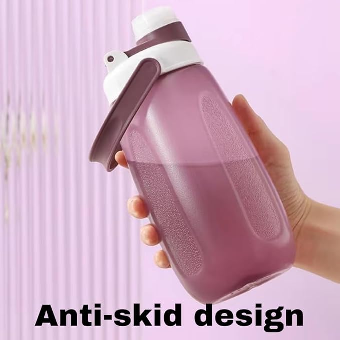 Sports Water Bottle, Plastic Water Bottle,BPA-Free,Leak-Proof, Reusable Water Bottle for School, Outdoor,Gym, Running, Hiking (Purple (33.5 OZ))