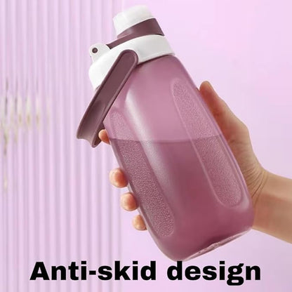 Sports Water Bottle, Plastic Water Bottle,BPA-Free,Leak-Proof, Reusable Water Bottle for School, Outdoor,Gym, Running, Hiking (Purple (33.5 OZ))