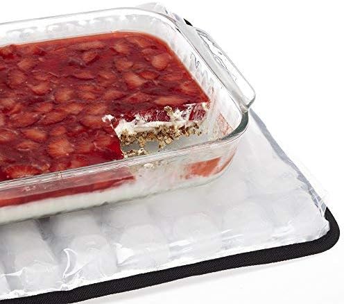 FlexiFreeze Party Mat Chiller - Food Cooling Buffet Cooler for Cold Serving Blue (19" x 15")