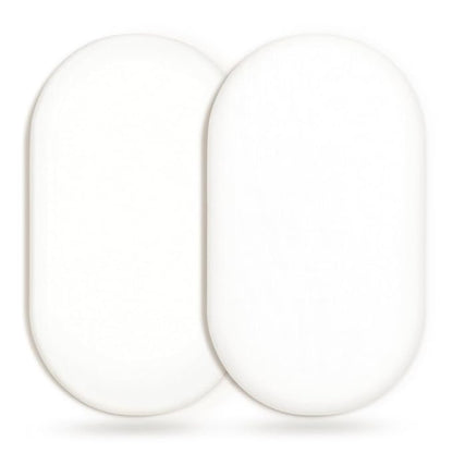 GRSSDER Stretchy Ultra Soft Fitted Bassinet Sheet 2 Pack, Universal Fit for Bassinets Baby Cradle Moses Basket Oval Rectangle Mattress Safe and Snug, Jersey Bassinet Sheets for Girls, White