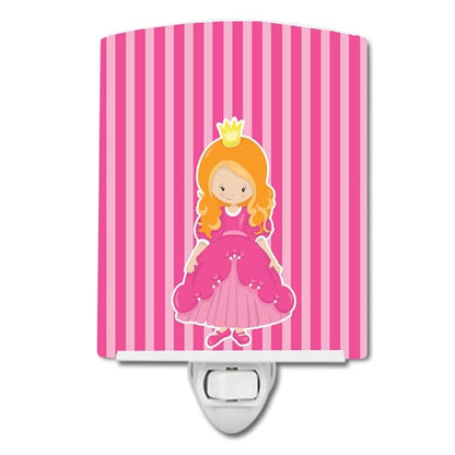 Caroline's Treasures BB8751CNL Ginger Girl Princess Faith Ceramic Night Light Compact, UL-Certified, Ideal for Bedroom, Bathroom, Nursery, Hallway, Kitchen, 6x4x3, Multicolor