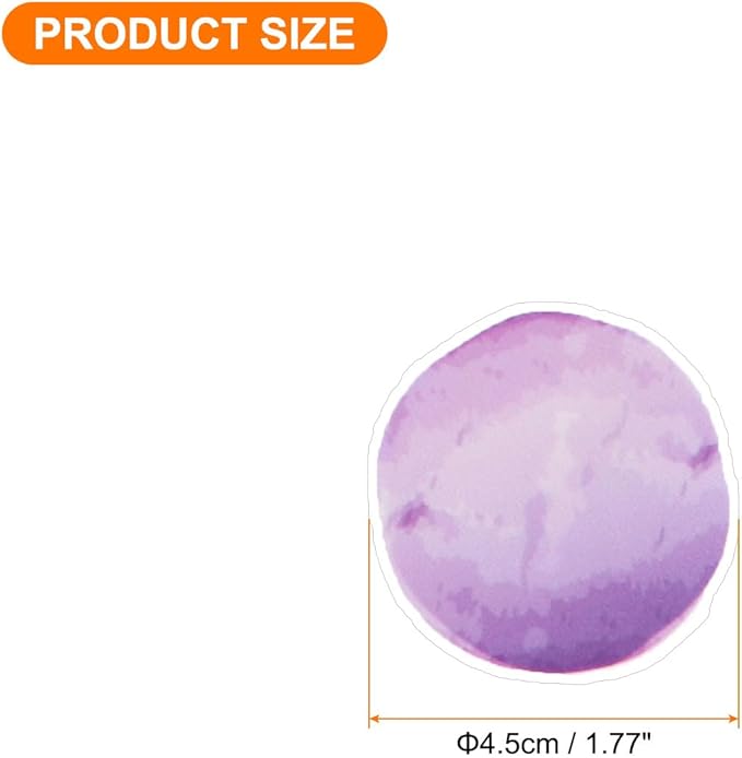 uxcell 72 Pcs (3 Sheet) Round Polka Dots Wall Sticker, PVC Peel and Stick Circle Wall Decal Sticker for Bedroom Classroom, Colorful