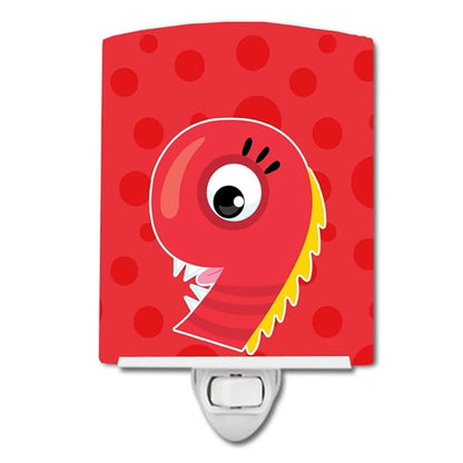 Caroline's Treasures BB8859CNL Monster Month 9 Ceramic Night Light Compact, UL-Certified, Ideal for Bedroom, Bathroom, Nursery, Hallway, Kitchen, 6x4x3, Multicolor