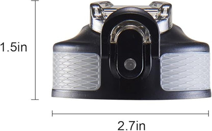 EYQ Water Bottle Straw Lid for 32 oz Water Jug (Black)