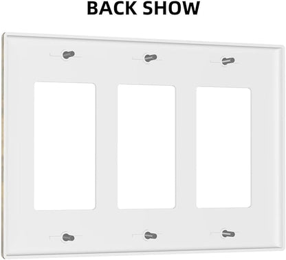 Christ Jesus Cross Sky Decorative Light Switch Cover Wall Plate 3 Rocker Triple Gang Three Decora for Outlet Kitchen Living Room Bedroom Bathroom Home Novelty Receptacle Decorate