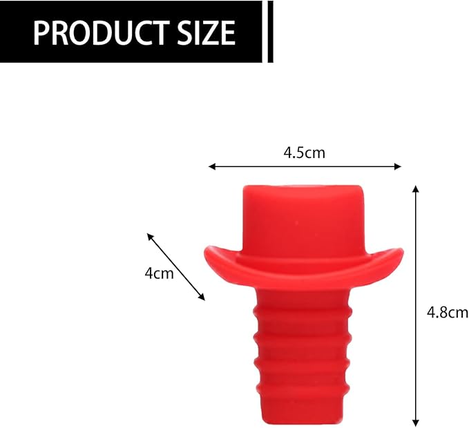 5PCS Fat Separator,Silicone Gravy Fat Separator Stopper Replacement for OXO,Leakproof Wine Toppers Keep Wine Fresh for Up to a Week with Airtight Seal