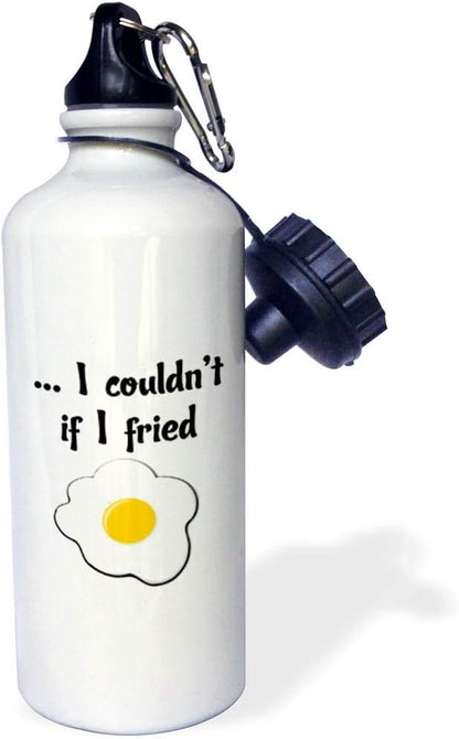 3dRose couldnt if I fried. -Sports Water Bottle, 21oz , Multicolored