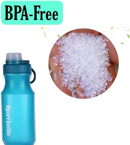 Kids Water Bottle, Sports Water Bottle, Plastic Water Bottle,BPA-Free,Leak-Proof, Reusable Water Bottle for School, Outdoor,Gym, Running, Hiking (Blue(13OZ))