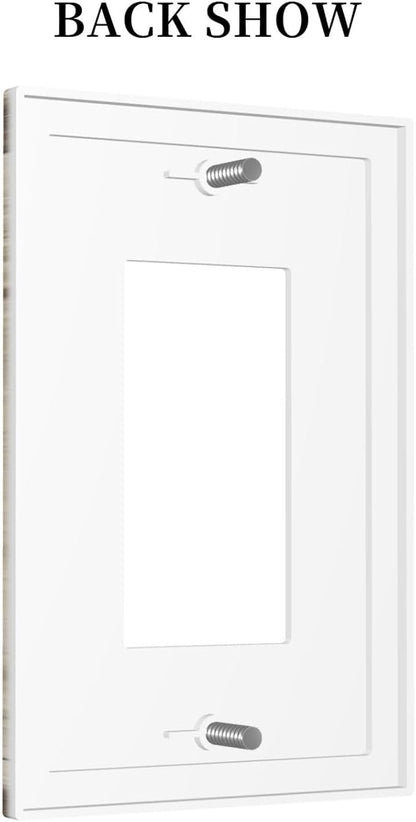 Rustic Wood Bear Forest 1 Gang Rocker Light Switch Plate Vintage Antique Cabin Single Decora Outlet Wall Plate Cover Faceplate Decorative Switchplate GFCI for Farmhouse Bathroom Bedroom Decorate