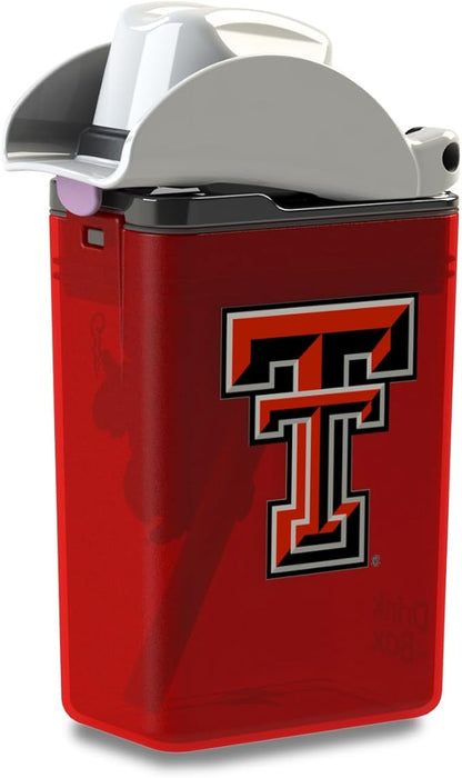 Reusable Water Bottle | Officially Licensed NCAA Sports Bottle |BPA Free | Dishwasher Safe | Texas Tech | Raider Red Officially Licensed NCAA - 8oz