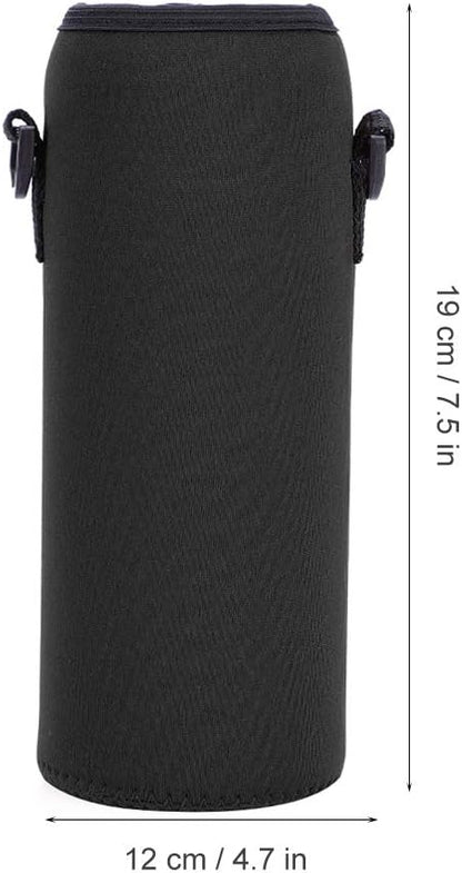 POCREATION Water Bottle Carrier,Insulated Neoprene Water Bottle Holder Bag Case Pouch Cover 1000ML, Shoulder Strap, Great for Stainless Steel and Plastic Bottles, Sport and Energy