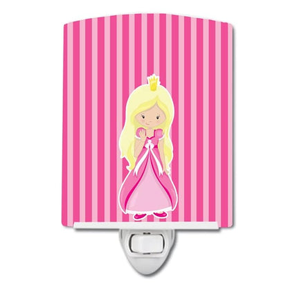 Caroline's Treasures BB8755CNL Blonde Girl Princess Wendy Ceramic Night Light Compact, UL-Certified, Ideal for Bedroom, Bathroom, Nursery, Hallway, Kitchen, 6x4x3, Multicolor