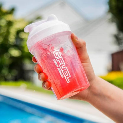 G Fuel Glow-In-The-Dark Shaker Bottle, Drink Mixer for Pre Workout, Protein Shake, Smoothie Mix, Meal Replacement Shakes, Energy Powder and More, Blender Cup, Portable Safe, BPA Free Plastic - 16 oz